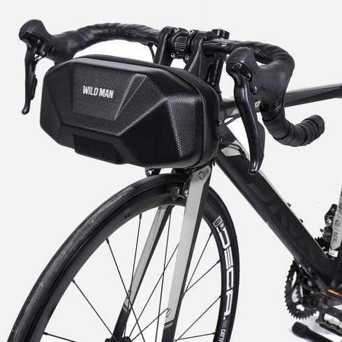 WILDMAN utazótáska kerékpár kormányhoz cipzárral 3,5L X9 fekete