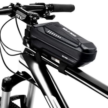   WILDMAN utazótáska kerékpárvázhoz cipzárral 1L ES5 fekete