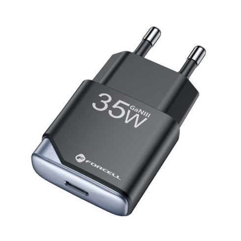 FORCELL F-ENERGY GaN III B135101-E Ultra Slim utazási töltő 1 x Type C + USB A PD QC4.0 3A 35W fekete