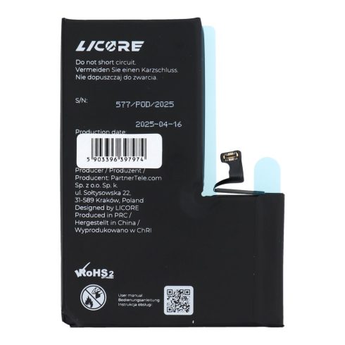LICORE akkumulátor IPHONE 15 Pro Max 4422 mAh-hoz