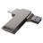 Pendrive 128GB USB 3.2 (USB A + USB C) Hoco UD15 gray
