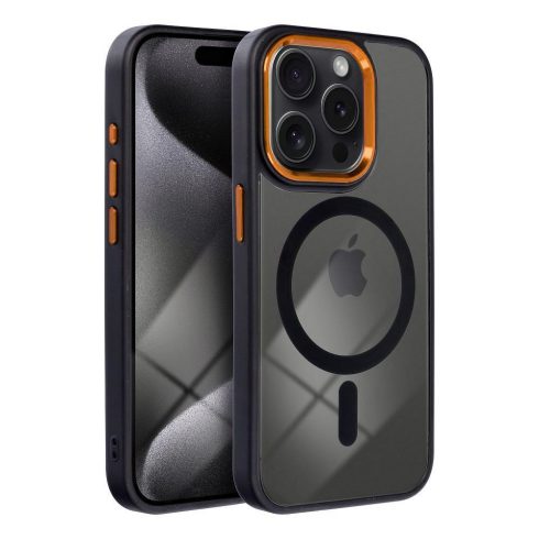 Case for iPhone 14 Color Edge Mag Cover compatible with MagSafe black-gold