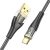 USB A kábel USB C Hoco 2,4A 1,2 m U121 fekete átlátszó