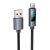 USB A - USB C Hoco 5A kábel 1 m X112 fekete kijelzővel