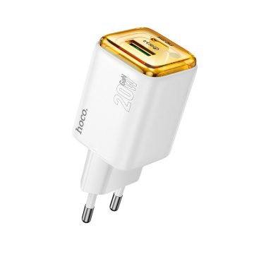 Telefontöltő Hoco USB A + USB C QC3.0 PD 3A 20W N52 fehér