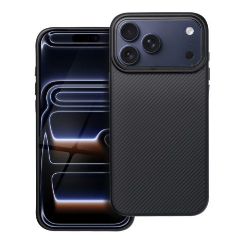 Case for iPhone 17 PRO MAXCarbon Elite Mag Cover compatible with MagSafe black