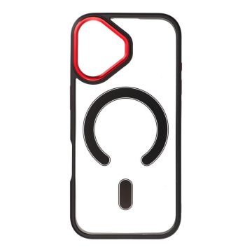   COLOR EDGE MAG COVER tok kompatibilis a MagSafe IPHONE 17 készülékhez fekete piros