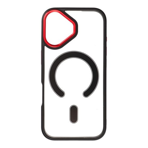 COLOR EDGE MAG COVER tok kompatibilis a MagSafe IPHONE 17 készülékhez fekete piros