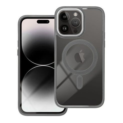 Tok iPhone 17 PRO Color Edge Mag Coverhez, amely kompatibilis a MagSafe titánszürke színnel