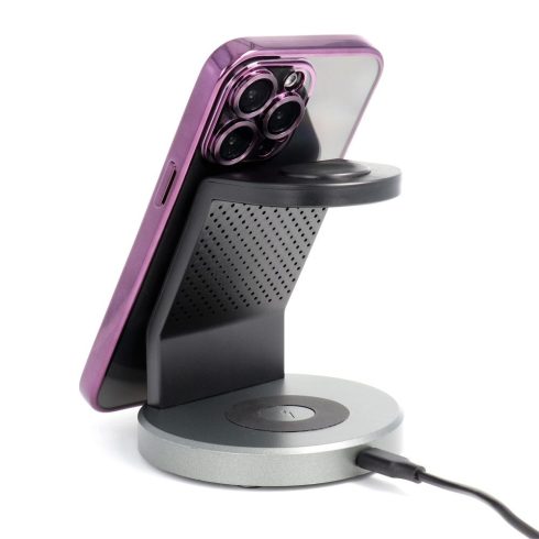 Case for iPhone 17 Electro Mag Cover compatible with MagSafe purple