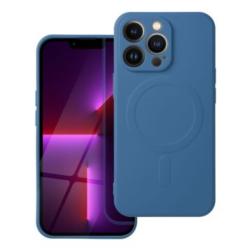   SILICONE MAG COVER case compatible with MagSafe for IPHONE 17 Pro blue