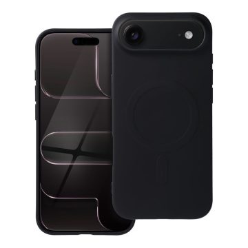   Case for IPHONE 17 Air SILICONE MAG COVER (big hole) compatible with MagSafe black