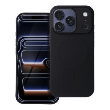   Case for IPHONE 17 Pro SILICONE MAG COVER (big hole) compatible with MagSafe black