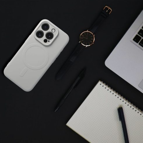 Case for IPHONE 17 Pro Max SILICONE MAG COVER (big hole) compatible with MagSafe titanium