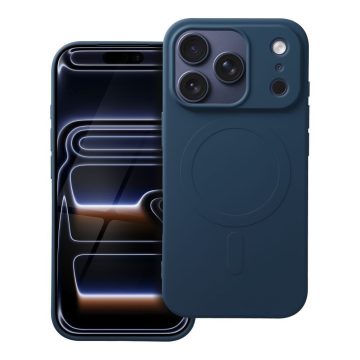   Case for IPHONE 17 Pro SILICONE MAG COVER (big hole) compatible with MagSafe blue