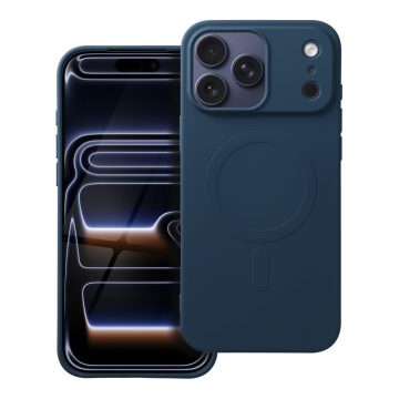   Case for IPHONE 17 Pro Max SILICONE MAG COVER (big hole) compatible with MagSafe blue