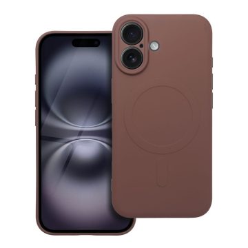   SILICONE MAG COVER case compatible with MagSafe for IPHONE 17 Air brown