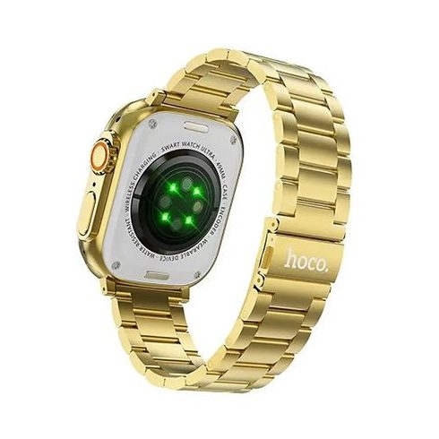 Okosóra Hoco 1,96" TFT hívás funkcióval Y12 Ultra titán arany [EOL]