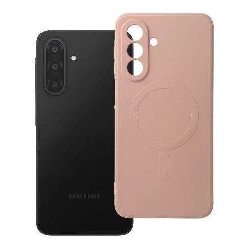 SILICONE MAG COVER case compatible with MagSafe for SAMSUNG A17 pink