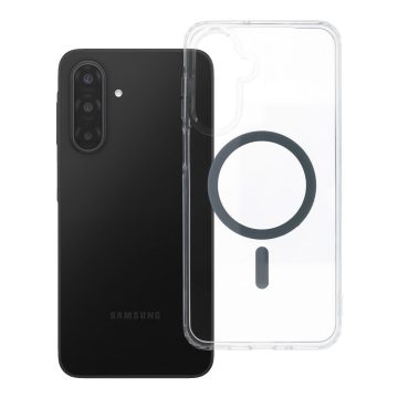   Case for Samsung A17 Drop Glue Colorful Ring Mag Cover compatible with MagSafe grey