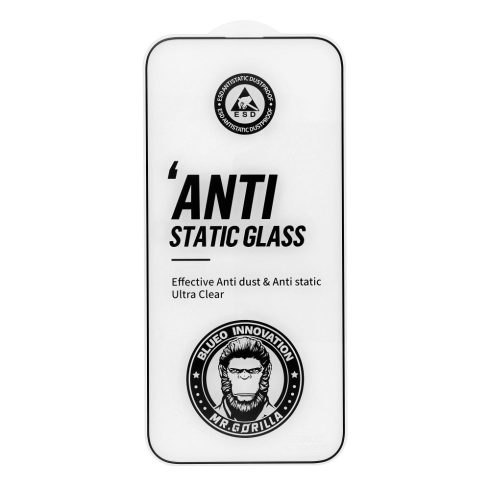 5D Mr. Monkey Glass - Apple iPhone 17 Pro black (Anti-Static Strong HD)