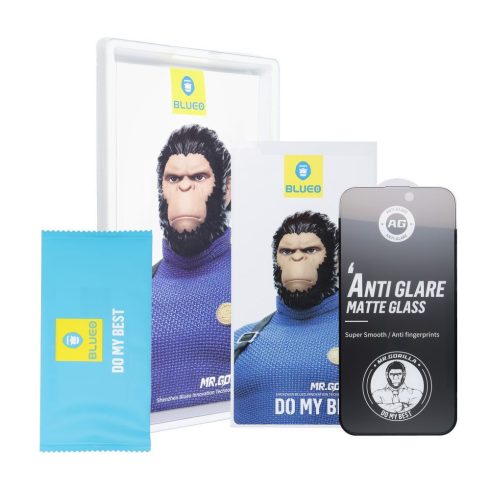 5D Mr. Monkey Glass - Apple iPhone 17 Pro Max black (Anti-Glare Strong Matte)