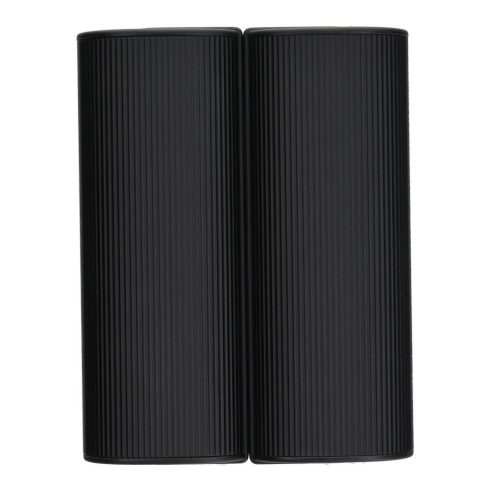 VEGER powerbank 2 x 5000 mAh kézmelegítővel 2,4A 2 db fekete és ezüst