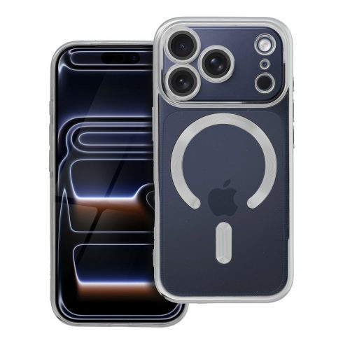 Case for iPhone 17 PRO Electro Mag Cover compatible with MagSafe silver