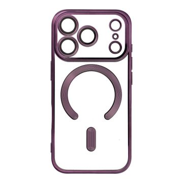   Case for iPhone 17 PRO Electro Mag Cover compatible with MagSafe purple