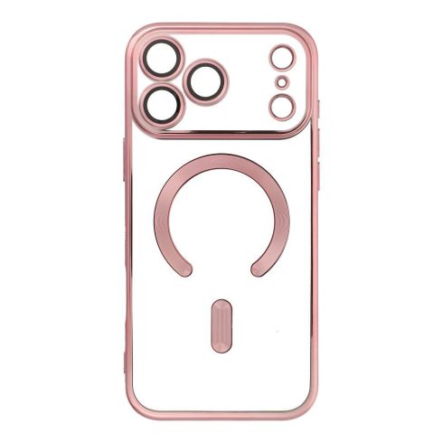 Case for iPhone 17 PRO MAX Electro Mag Cover compatible with MagSafe gold-rose
