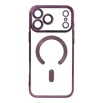   Case for iPhone 17 PRO MAX Electro Mag Cover compatible with MagSafe purple