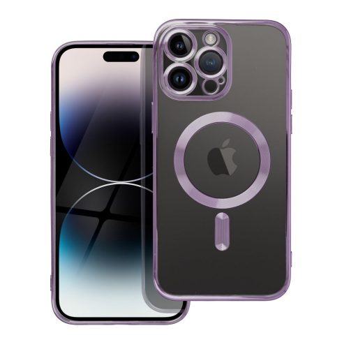 Case for iPhone 17 PRO MAX Electro Mag Cover compatible with MagSafe purple