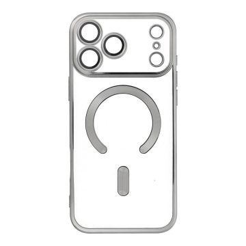   Case for iPhone 17 PRO MAX Electro Mag Cover compatible with MagSafe titanium-gray