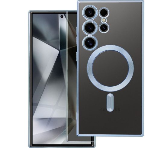 Case for Samsung S25 FE Electro Mag Cover compatible with MagSafe blue