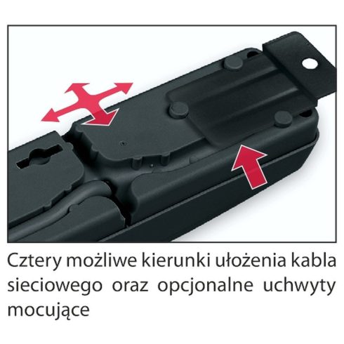 ACAR F5 FESZÜLTSÉGSZŰRŐ fekete 1,5m