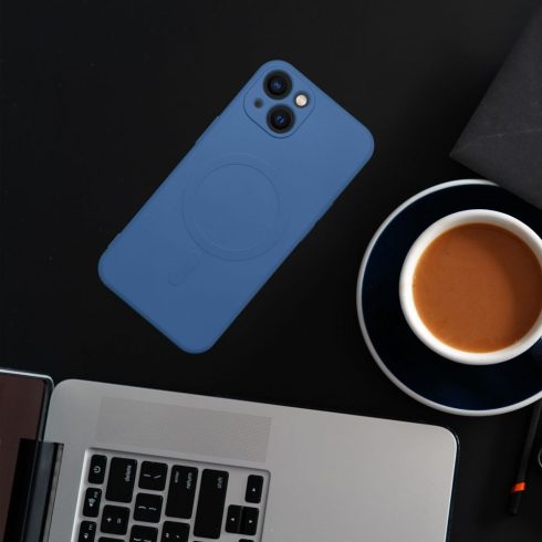 SILICONE MAG COVER tok kompatibilis a MagSafe-vel XIAOMI Redmi 15 4G / 5G (171,1mm) kék