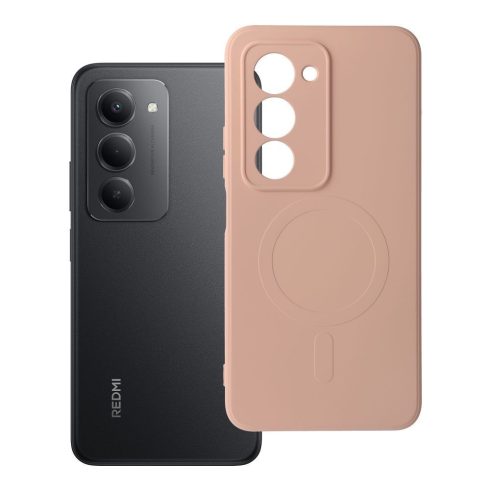 SILICONE MAG COVER tok kompatibilis a MagSafe-vel XIAOMI Redmi 15 4G / 5G (171,1mm) rózsaszín