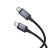 USB C kábel USB C Hoco 3A 60W 1 m X118 fekete kijelzővel