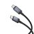 USB C kábel USB C Hoco 3A 60W 1 m X118 fekete kijelzővel