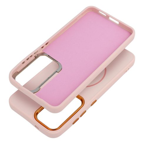 FRAME MAG COVER Case compatible with MagSafe for SAMSUNG S26 Plus powder pink