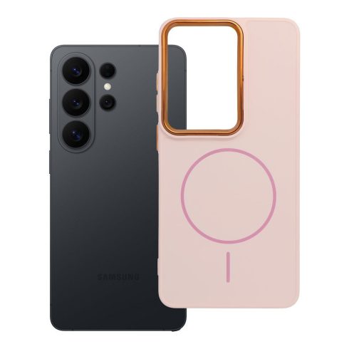 FRAME MAG COVER Case compatible with MagSafe for SAMSUNG S26 Ultra powder pink