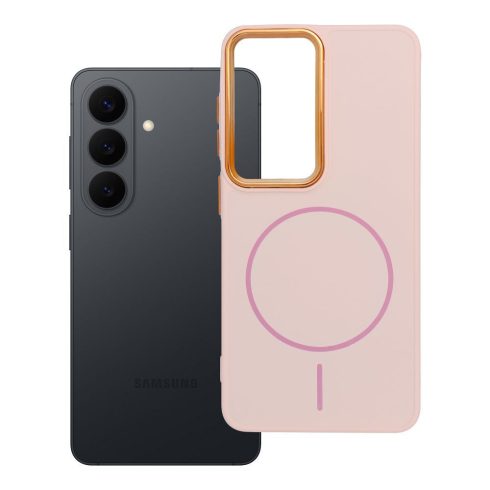 FRAME MAG COVER Case compatible with MagSafe for SAMSUNG S26 powder pink