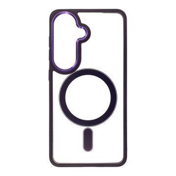   Case for Samsung S26 Color Edge Mag Cover compatible with MagSafe purple