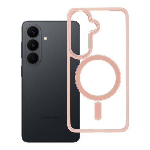Samsung S26 Color Edge Mag Cover tok, amely kompatibilis a MagSafe rózsaszínnel