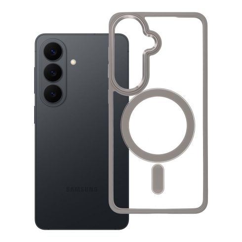 Samsung S26 Color Edge Mag Cover tok, amely kompatibilis a MagSafe titánszürke színnel
