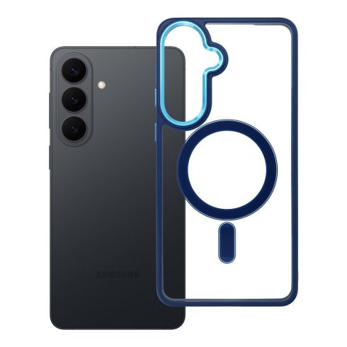 Samsung S26 PLUS Color Edge Mag Cover tok, amely kompatibilis a MagSafe kék színnel