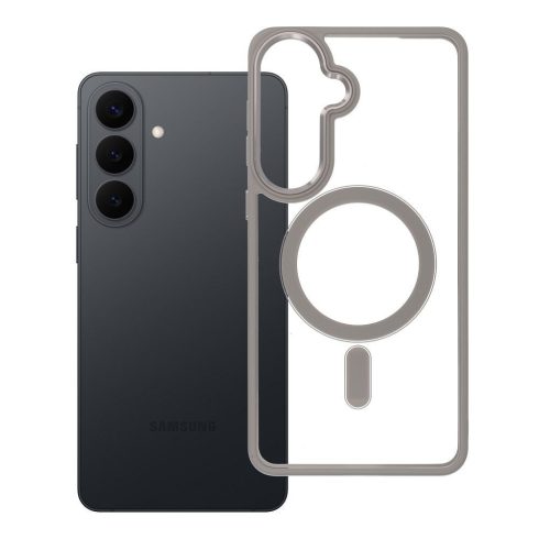 Samsung S26 PLUS Color Edge Mag Cover tok, amely kompatibilis a MagSafe titánszürke színnel