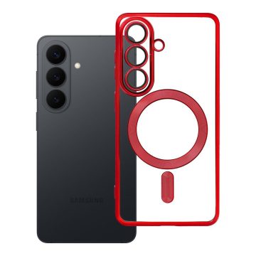   Case for Samsung S26 Electro Mag Cover compatible with MagSafe red