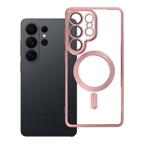 Case for Samsung S26 ULTRA Electro Mag Cover compatible with MagSafe gold-rose