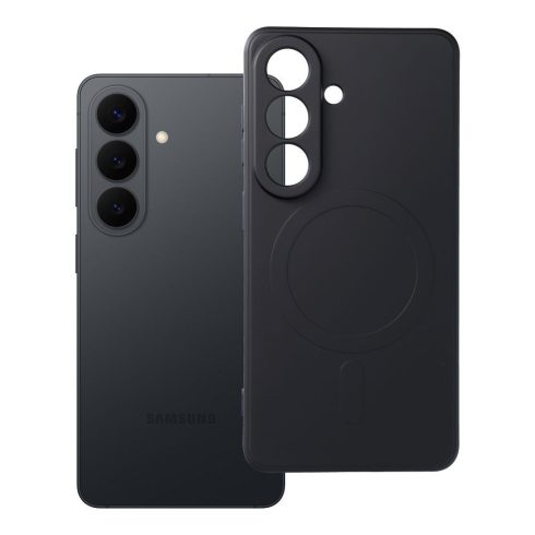 SILICONE MAG COVER case compatible with MagSafe for SAMSUNG S26 black